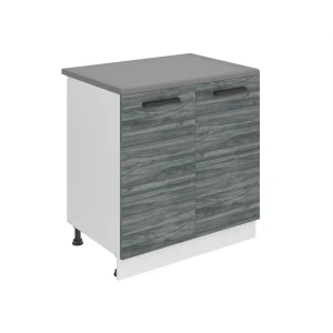 Kuchyňská skříňka Belini Premium Full Version spodní 80 cm šedý antracit Glamour Wood s pracovní deskou Výrobce TOR SD80/0/WT/GW/B/B1/PP