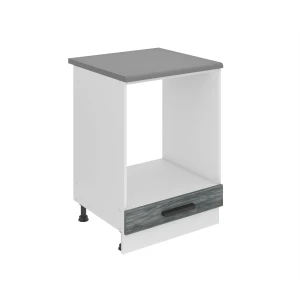 Kuchyňská skříňka Belini Premium Full Version spodní pro vestavnou troubu 60 cm šedý antracit Glamour Wood s pracovní deskou Výrobce TOR SDP60/0/WT/GW/B/B1/PP