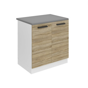 Kuchyňská skříňka Belini Premium Full Version dřezová 80 cm dub sonoma s pracovní deskou Výrobce TOR SDZ80/0/WT/DS/B/B1/PP