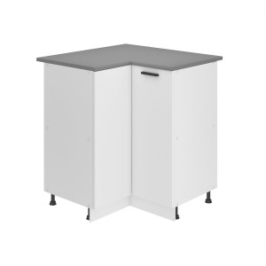 Kuchyňská skříňka Belini Premium Full Version spodní rohová 90 cm bílý mat s pracovní deskou Výrobce TOR SNP90/0/WT/WT/B/B1/PP