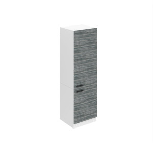 Vysoká kuchyňská skříňka Belini Premium Full Version na vestavnou lednici 60 cm šedý antracit Glamour Wood Výrobce TOR SSL60/0/WT/GW/0/B1/PP