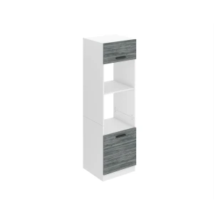 Vysoká kuchyňská skříňka Belini Premium Full Version pro vestavnou troubu 60 cm šedý antracit Glamour Wood Výrobce TOR SSP60/0/WT/GW/0/B1/PP