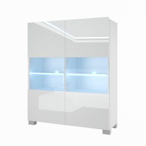 Komoda Belini Premium Full Version bílý lesk + LED osvětlení Nexum 2 Výrobce NEX KOM1/1/W/W/0/0