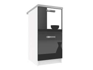 Kuchyňská skříňka Belini spodní 40 cm černý lesk s pracovní deskou Výrobce INF SD2-40/0/WT/B/0/F