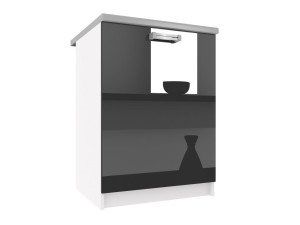 Kuchyňská skříňka Belini spodní 60 cm černý lesk s pracovní deskou Výrobce INF SD60/0/WT/B/0/D