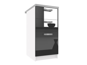 Kuchyňská skříňka Belini spodní se zásuvkami 40 cm černý lesk s pracovní deskou Výrobce INF SDSZ40/1/WT/B/0/D