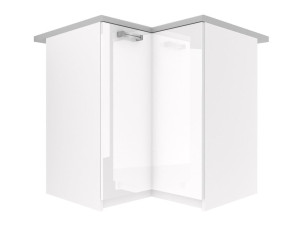 Kuchyňská skříňka Belini spodní rohová 90 cm bílý lesk s pracovní deskou Výrobce INF SNP90/1/WT/W/0/D