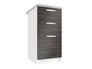 Kuchyňská skříňka Belini spodní se zásuvkami 40 cm královský eben s pracovní deskou Výrobce TOR SDSZ40/1/WT/HK/0/T