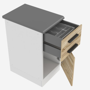 Kuchyňská skříňka dolní 40 cm šuplíky TOR SDSZ40WS/0/WT/DS/B/B1/PP
