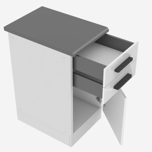 Kuchyňská skříňka Belini Premium Full Version spodní se zásuvkami 40 cm bílý lesk s pracovní deskou Výrobce INF SDSZ40/0/WT/W/B/B1/PP
