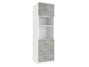 Vysoká kuchynská skrinka Belini pre vstavanú rúru 60 cm šedý antracit Glamour Wood Výrobca TOR SSP60/0/WT/GW/0/E