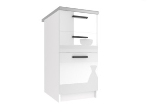 Kuchynská skrinka Belini spodná so zásuvkami 40 cm biely lesk s pracovnou doskou Výrobca INF SDSZ40/1/WT/W/0/B1