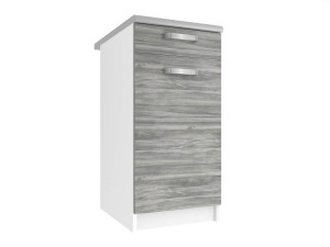 Kuchynská skrinka Belini spodná so zásuvkami 40 cm šedý antracit Glamour Wood s pracovnou doskou Výrobca TOR SDSZ1-40/1/WT/GW/0/U
