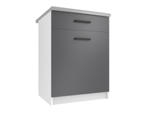 Kuchynská skrinka Belini spodná so zásuvkami 60 cm šedý mat s pracovnou doskou Výrobca TOR SDSZ1-60/0/WT/SR/0/B1
