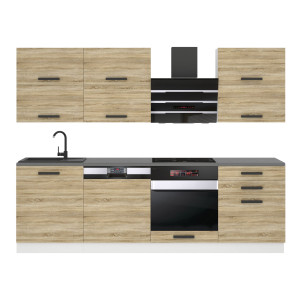 Kuchynská linka Belini Premium Full Version 240 cm dub sonoma s pracovnou doskou MADISON Výrobca