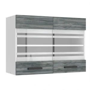 Kuchynská skrinka Belini Premium Full Version horná 80 cm šedý antracit Glamour Wood Výrobca