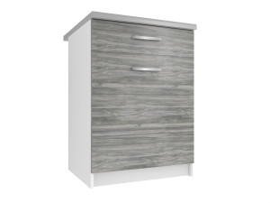 Kuchynská skrinka Belini spodná so zásuvkami 60 cm šedý antracit Glamour Wood s pracovnou doskou Výrobca TOR SDSZ1-60/0/WT/GW1/0/E