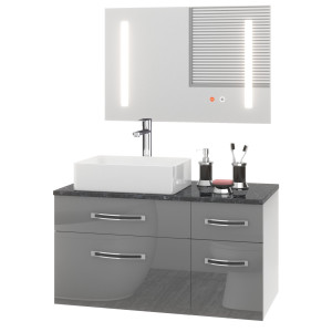 Kúpeľňový nábytok Euphoria EUP P 90P/0/W/S/0/BK/MB