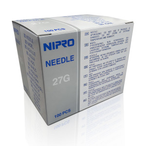 Igły iniekcyjne NIPRO Needle 27G 0,40x32 mm - 1 szt.