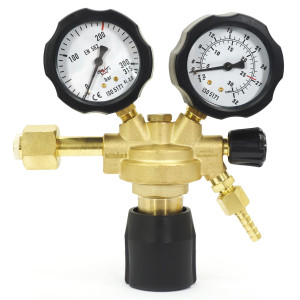 Gasflaschen-Reduzierer Argon/CO2, Kohlendioxid, 2 Manometer