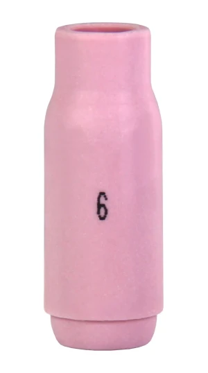 10N44 - 10N50 TIG/WIG Gasdüse Keramikdüse für Schweißrenner SR17 SR18 SR26 - (#6) 10N48 ⌀9,5mm