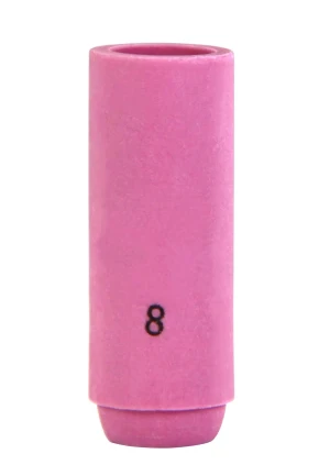 10N44 - 10N50 TIG/WIG Gasdüse Keramikdüse für Schweißrenner SR17 SR18 SR26 - (#8) 10N46 ⌀12,8mm