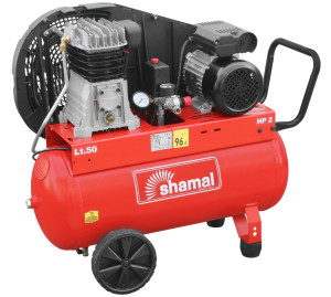 Shamal® Druckluftkompressor Kompressor 1.5kW 255l/min 50l Kessel 10 Bar 230V CM