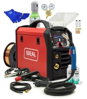 SET Ideal™ LCD MIG/MAG Schweißgerät WIG 200Amp Synergie Manual 3in1 Löten FLUX EXPERT MIG 201 LCD i - Set #1