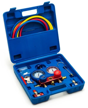 Klimaanlagen-Fülltester R134A R410A R22 SET KOFFER