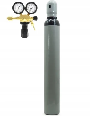 Gasflasche Stickstoff 10L 200 bar + Druckminderer Typ GCE 50 bar