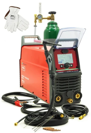 SET Ideal™ AC/DC WIG Schweißgerät Pulse 200A Inverter Edelstahl Aluminium 999Hz Expert TIG 202 AC/DC - Set #1