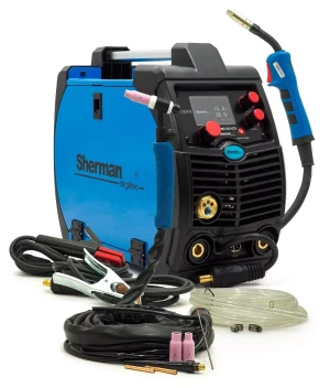 Sherman™ LCD MIG/MAG WIG Schweißgerät 200Amp Synergie+Manuell 3in1 Inverter FLUX