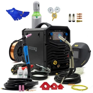 SET Spartus® MIG/MAG/WIG Schweißgerät 300A LCD Doppel Puls Synergie 4in1 5-15kg EasyMIG 317 LCD - Set #2