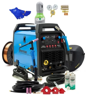 SET Sherman™ MIG/MAG 200A Inverter Schweißgerät WIG Synergie Punktschweißen 3in1 DIGIMIG 202 M-POWER - Set #2