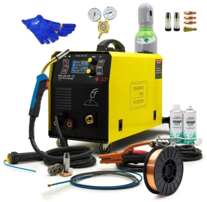 SET Magnum™ MIG/MAG LCD 4in1 Synergy DUAL PULS Inverter Schweißgerät 200A 15kg - Set #1