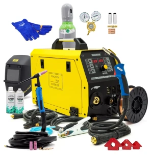 SET Magnum™ 200A 4x4 Vorschub SYNERGIE MIG/MAG WIG 3in1 Inverter Schweißgerät - Set #1