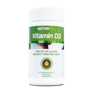 BETTER YOU Witamina D3 4000 IU + MCT 90 kaps.