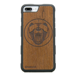 Drewniane Etui iPhone 6/6s/7/8 Plus NIEDŹWIEDŹ MERBAU HEAVY