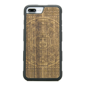 Drewniane Etui iPhone 6/6s/7/8 Plus KALENDARZ AZTECKI LIMBA HEAVY