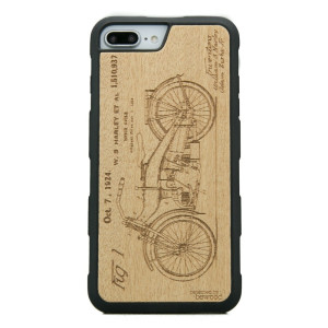 Drewniane Etui iPhone 6/6s/7/8 Plus HARLEY PATENT ANIEGRE HEAVY