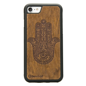 Drewniane Etui iPhone 7/8/SE 2020/2022 HAMSA IMBUIA