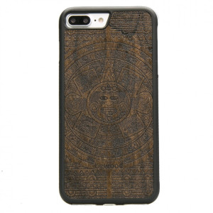 Drewniane Etui iPhone 7 Plus / 8 Plus KALENDARZ AZTECKI ZIRICOTE