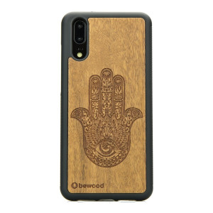Drewniane Etui Huawei P20 HAMSA IMBUIA