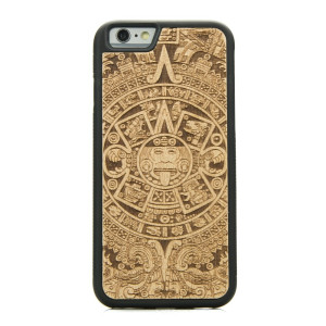 Drewniane Etui iPhone 6 Plus / 6s Plus KALENDARZ AZTECKI ANIEGRE