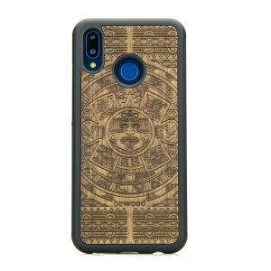 Drewniane Etui Huawei P20 Lite KALENDARZ AZTECKI LIMBA