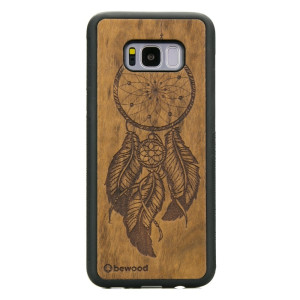 Drewniane Etui na Samsung Galaxy S8+ ŁAPACZ SNÓW IMBUIA