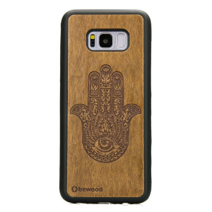 Drewniane Etui na Samsung Galaxy S8+ HAMSA IMBUIA