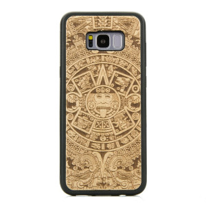 Drewniane Etui na Samsung Galaxy S8+ KALENDARZ AZTECKI ANIEGRE
