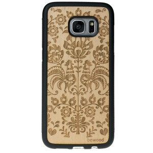 Drewniane Etui na Samsung Galaxy S7 Edge POLSKI FOLK ANIEGRE