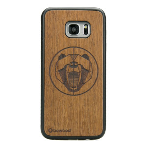 Drewniane Etui na Samsung Galaxy S7 Edge NIEDŹWIEDŹ MERBAU